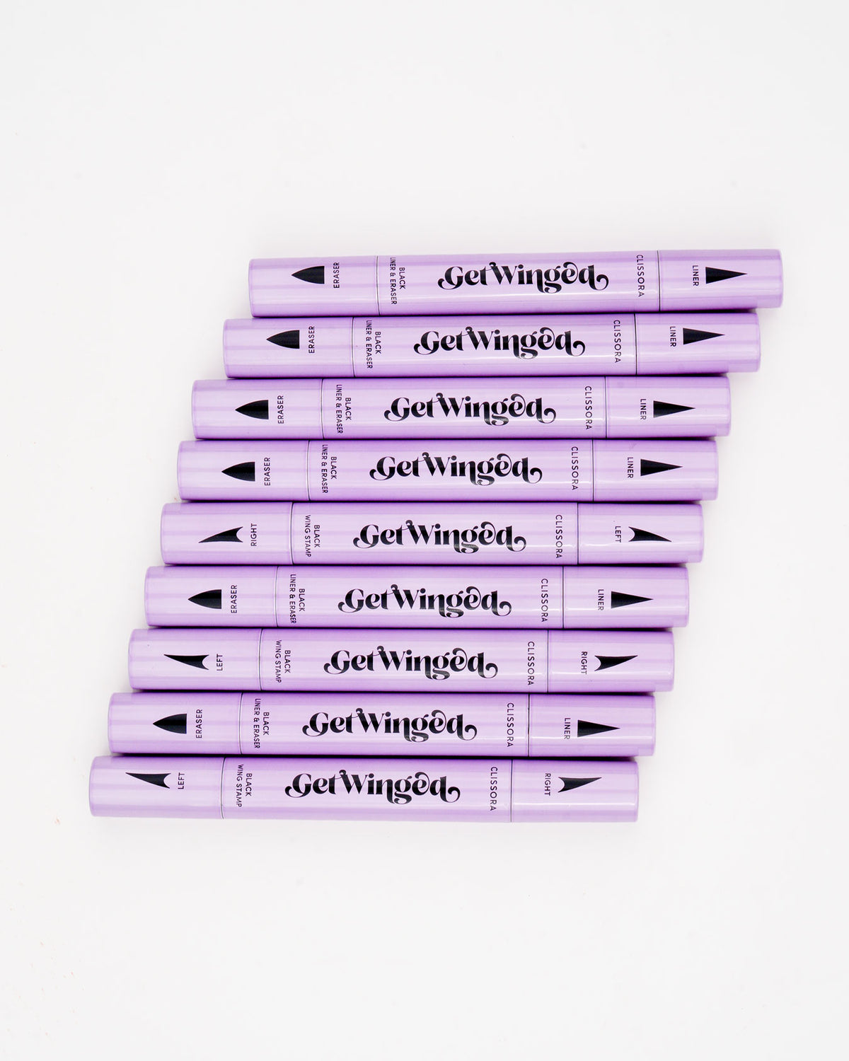 Clissora Get Winged Eyeliner Stamp With Eraser Tip (Set) Double Head Waterproof Pen Cat Eye